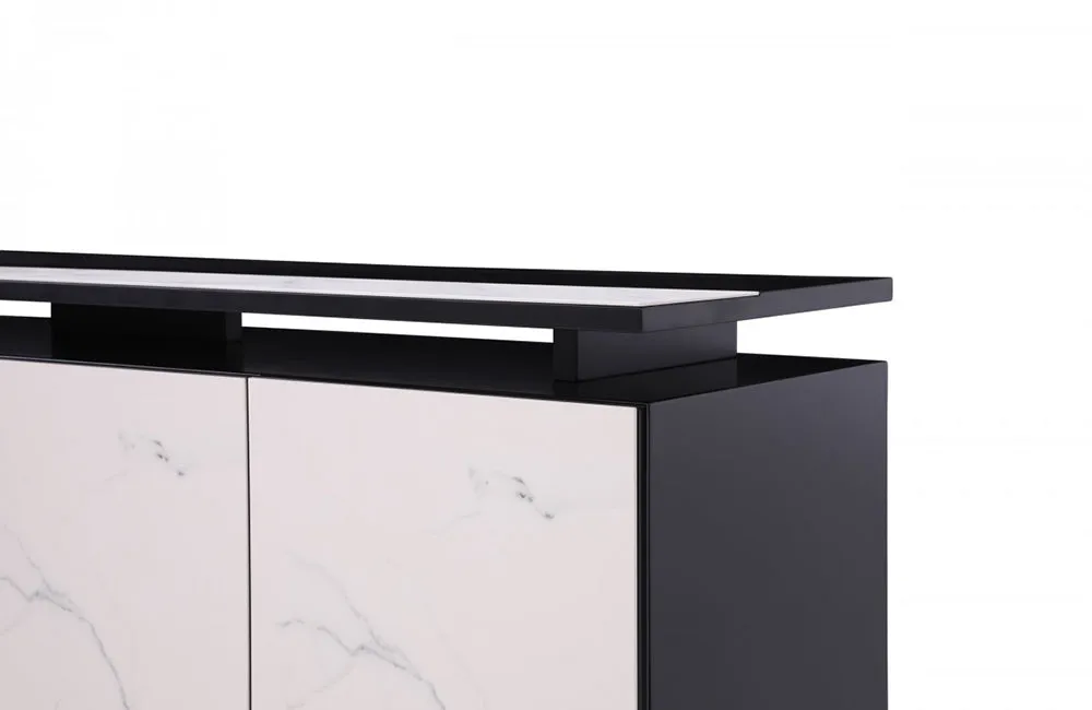 Modrest Schulz Modern Black & White Ceramic Buffet