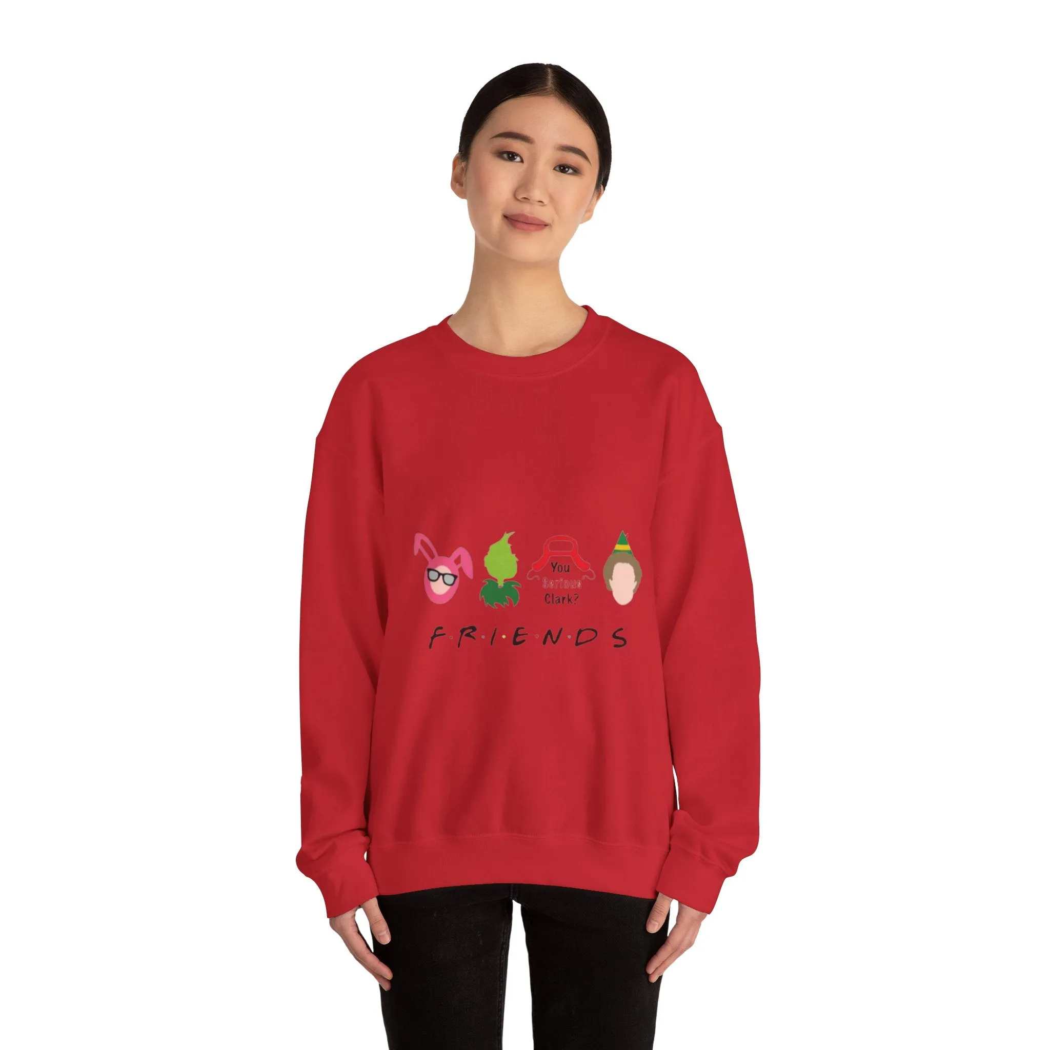 Movie Friends Merry Christmas  Unisex Heavy Blend™ Crewneck Sweatshirt