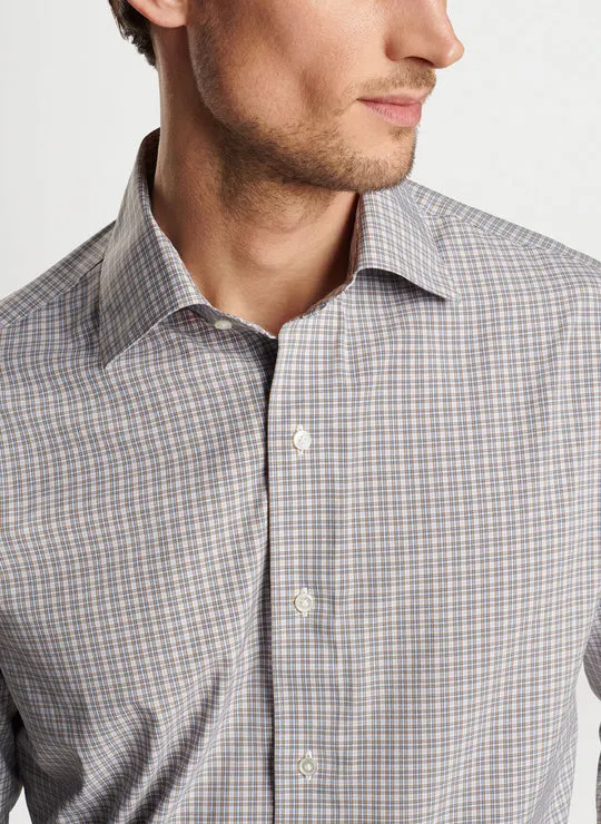 Peter Millar Wicklow Performance Poplin Sport Shirt-Tawny