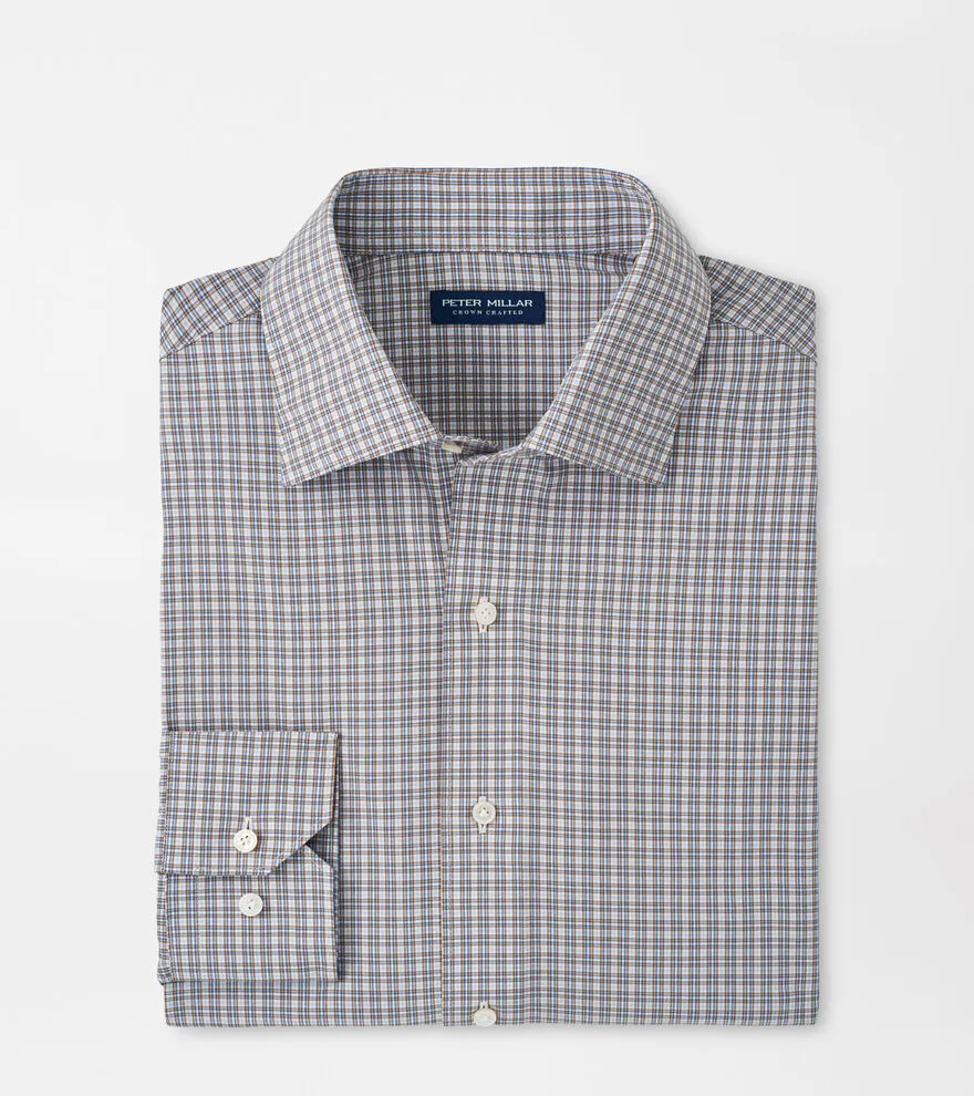 Peter Millar Wicklow Performance Poplin Sport Shirt-Tawny