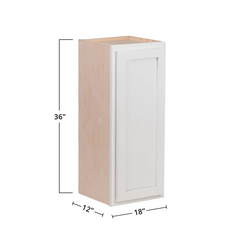 Pure White 18" x 36" Wall Cabinet