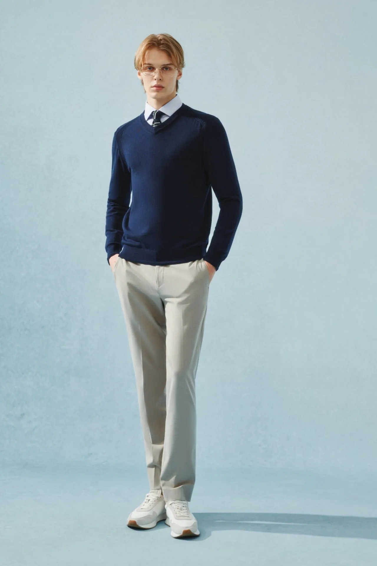 Pure Wool V Neck Sweater