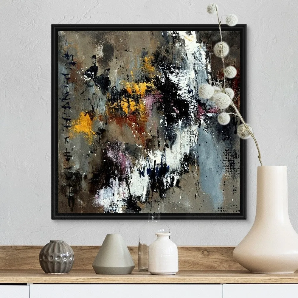 "Abstract 5561301" Black Float Frame Canvas Art