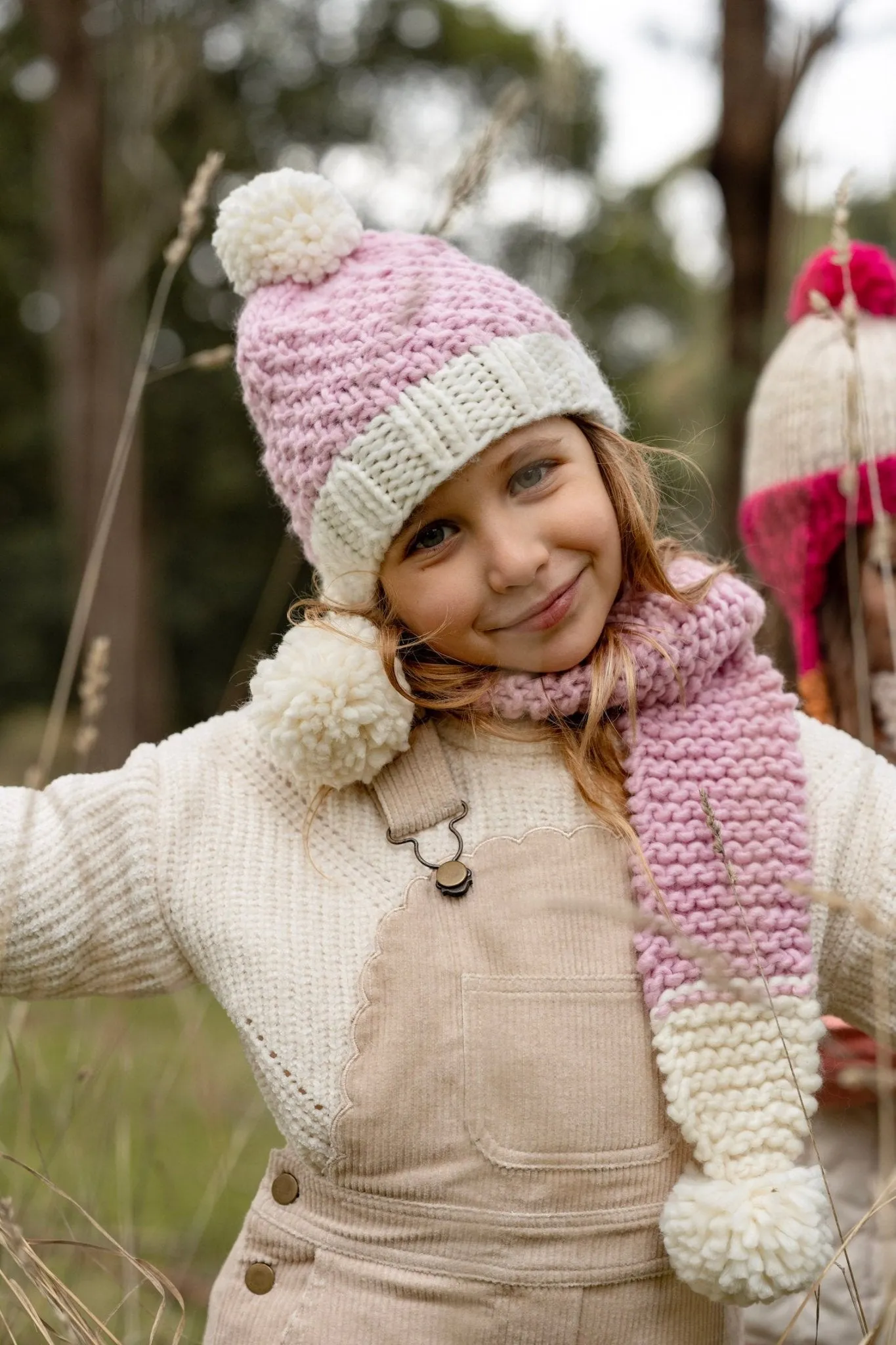 Ripples Beanie Pink