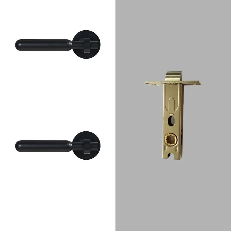 ROL Solid Brass Lever Handle & Lock Set