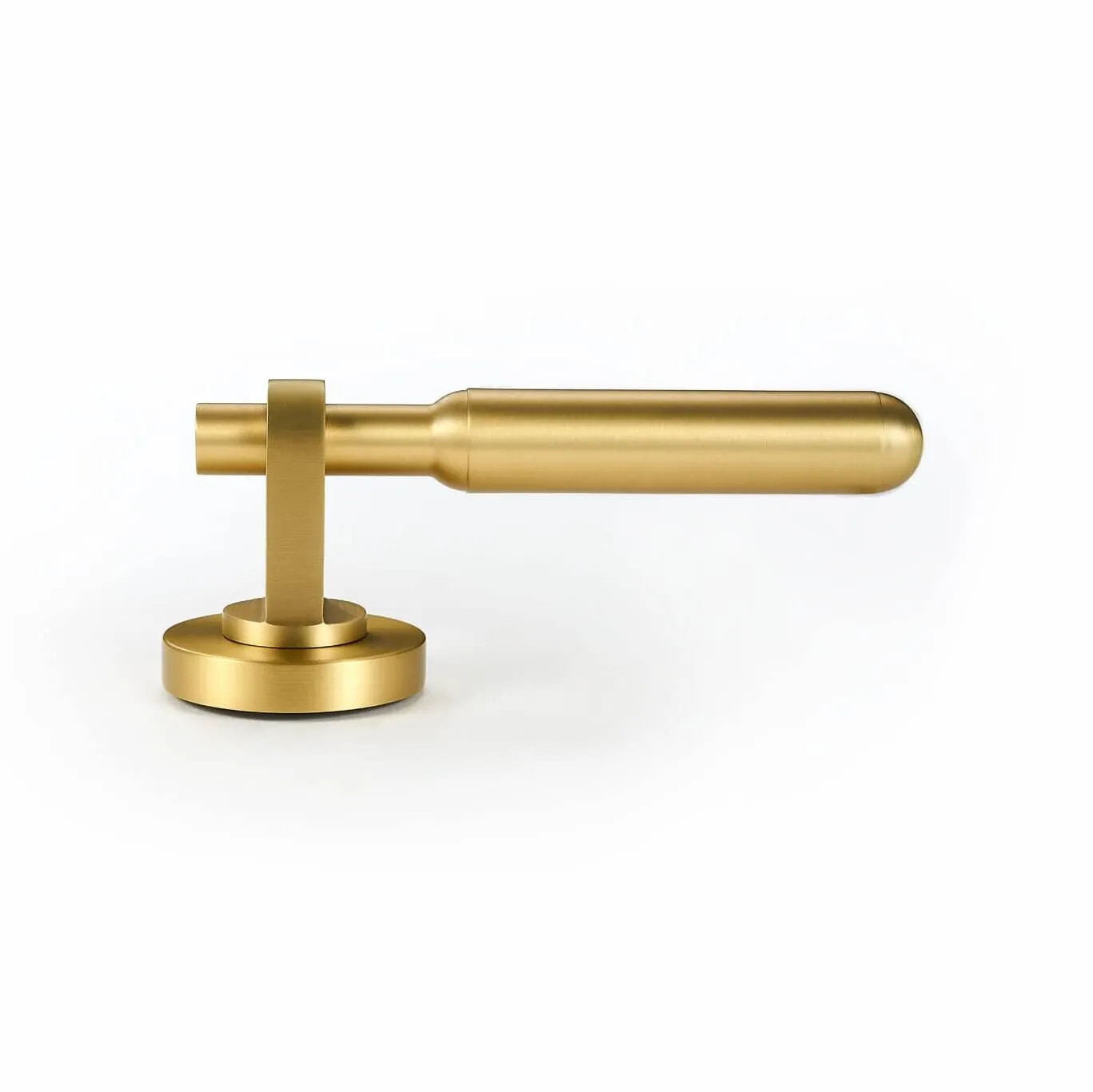 ROL Solid Brass Lever Handle & Lock Set