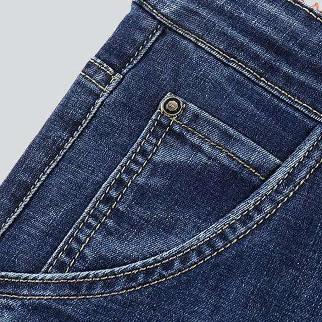 Sanded slim jeans for men