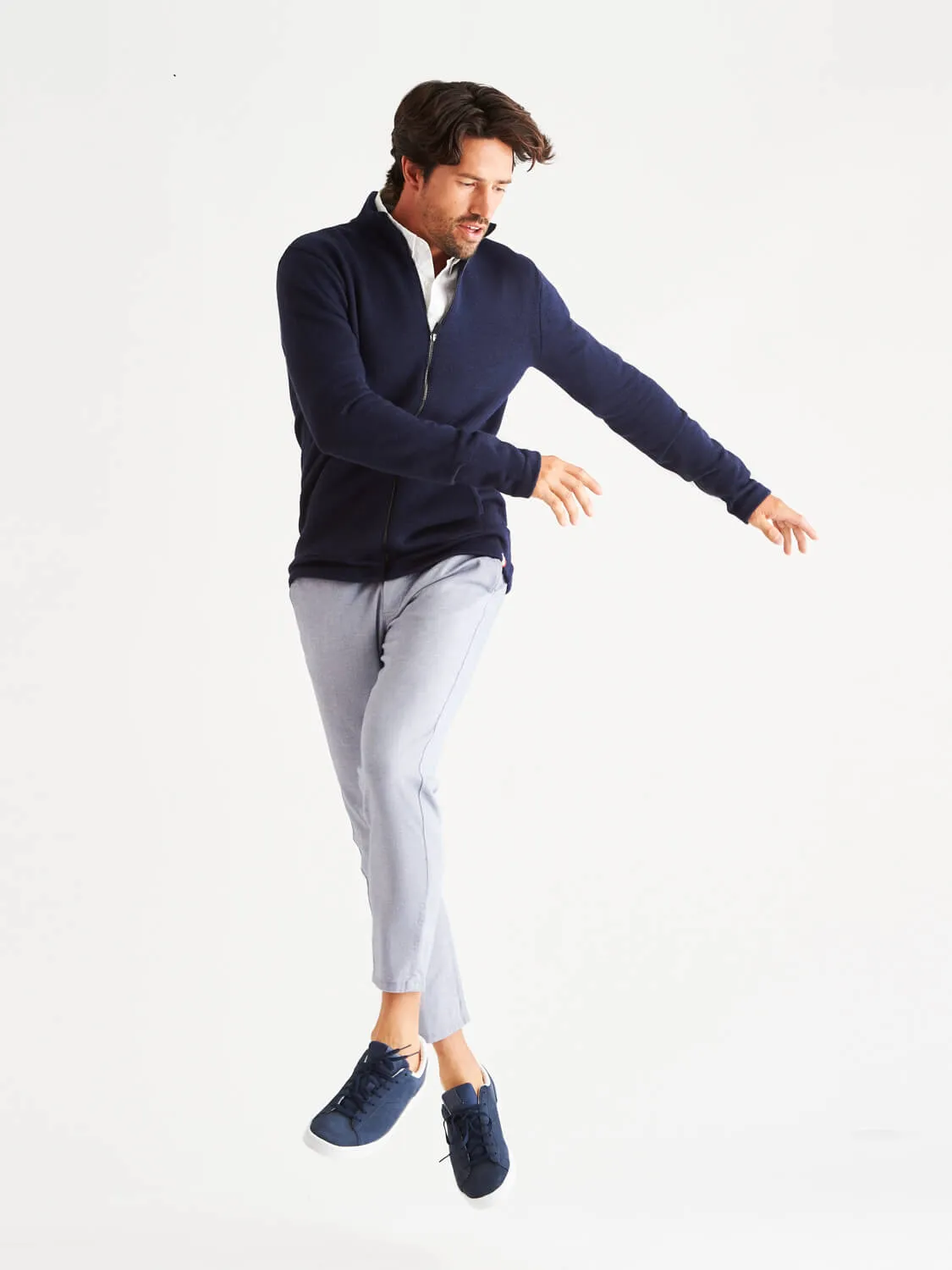 Sidney LuxCore™ Cashmere Zip Sweater