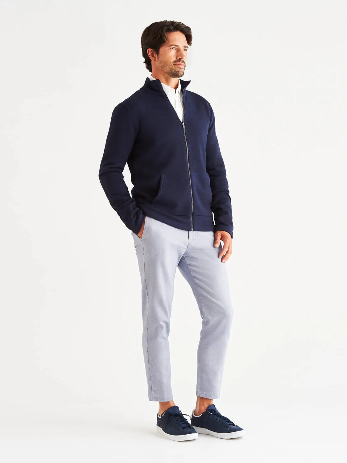 Sidney LuxCore™ Cashmere Zip Sweater