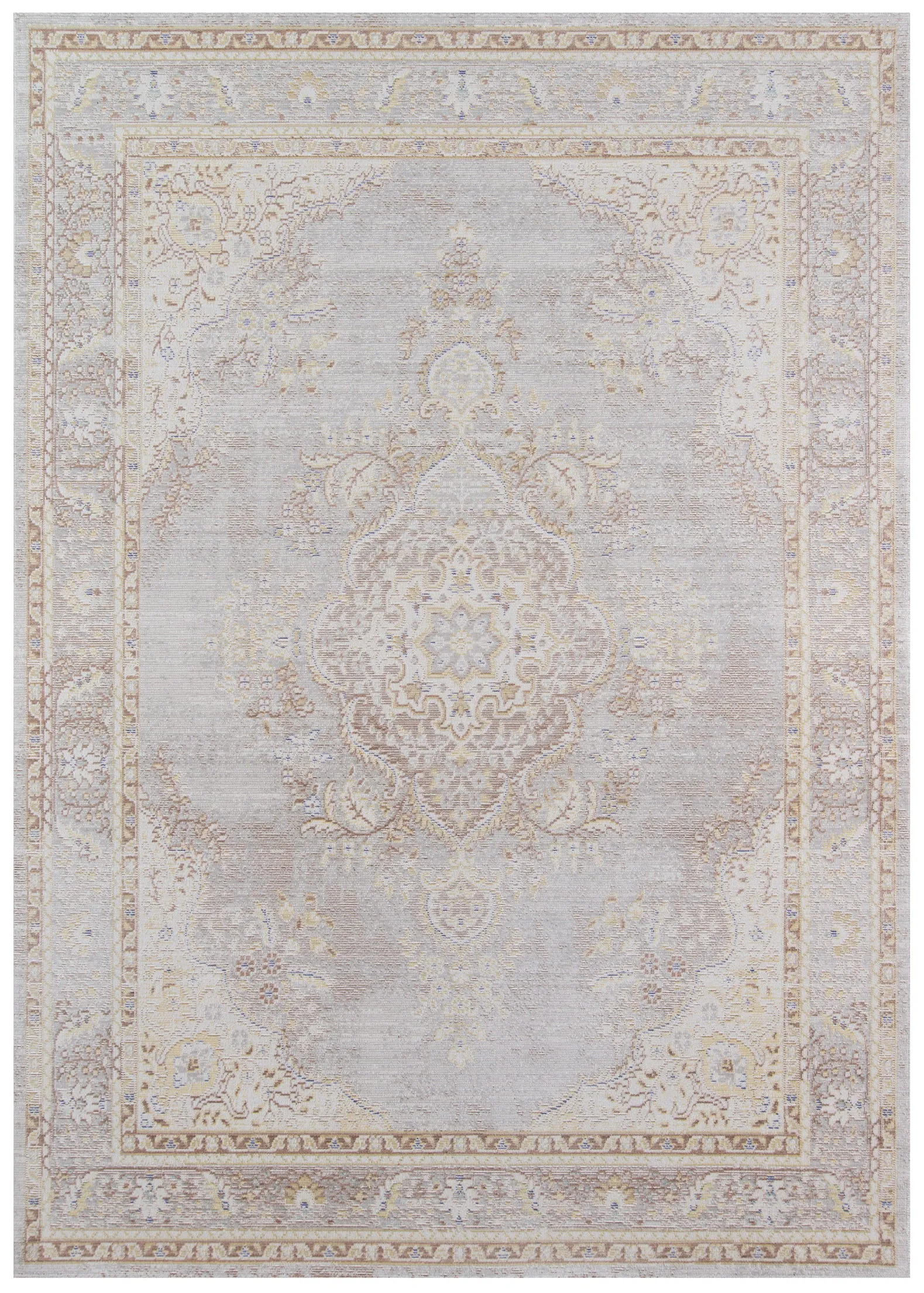 Soft Gray Vintage Style Rug