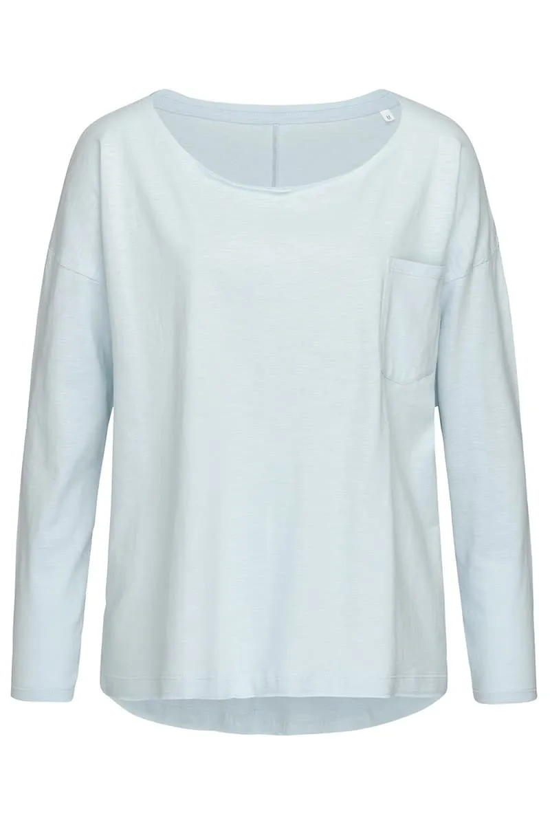 Stedman Sharon Oversized Slub Long Sleeve Womens Top