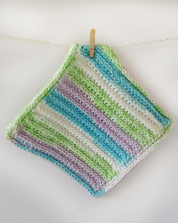 Stripes Dishcloth Set Crochet Pattern