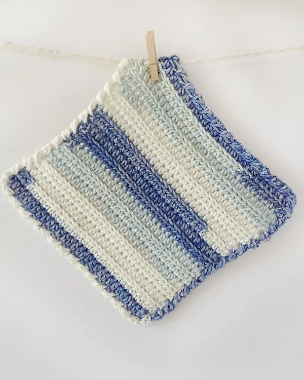 Stripes Dishcloth Set Crochet Pattern