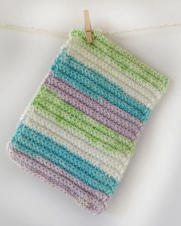 Stripes Dishcloth Set Crochet Pattern