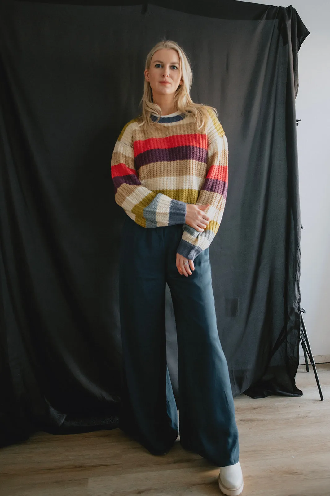 The Ettie Striped Pullover