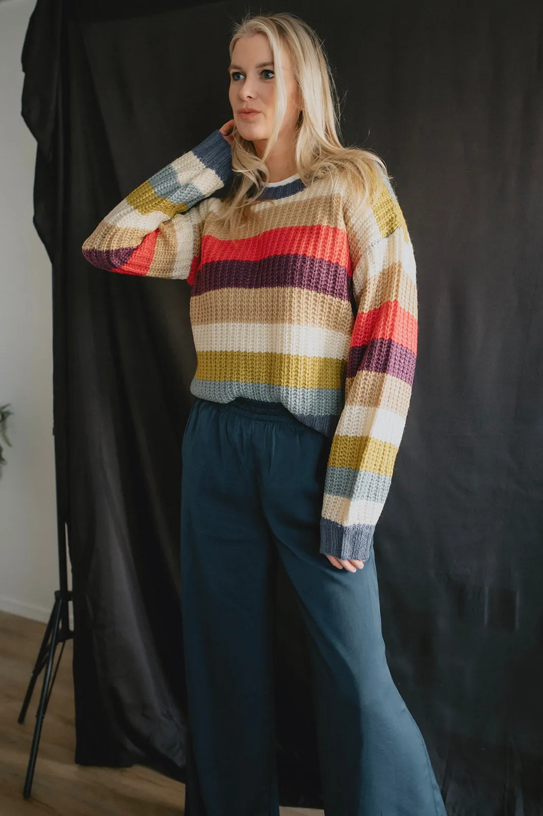 The Ettie Striped Pullover