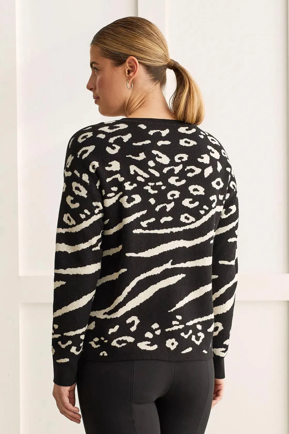 Tribal | Reversible Cotton Crew Neck Sweater | Women's