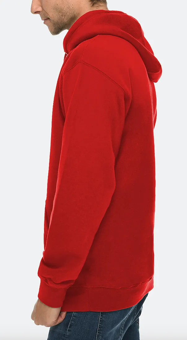 Venley Weighted Men's MADE IN THE USA Red Hoodie