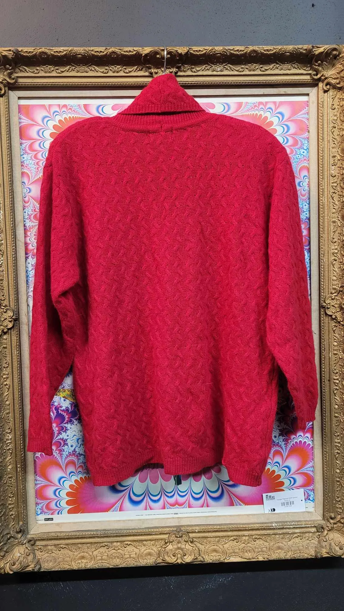 Vintage 80's Red Turtle Neck Sweater