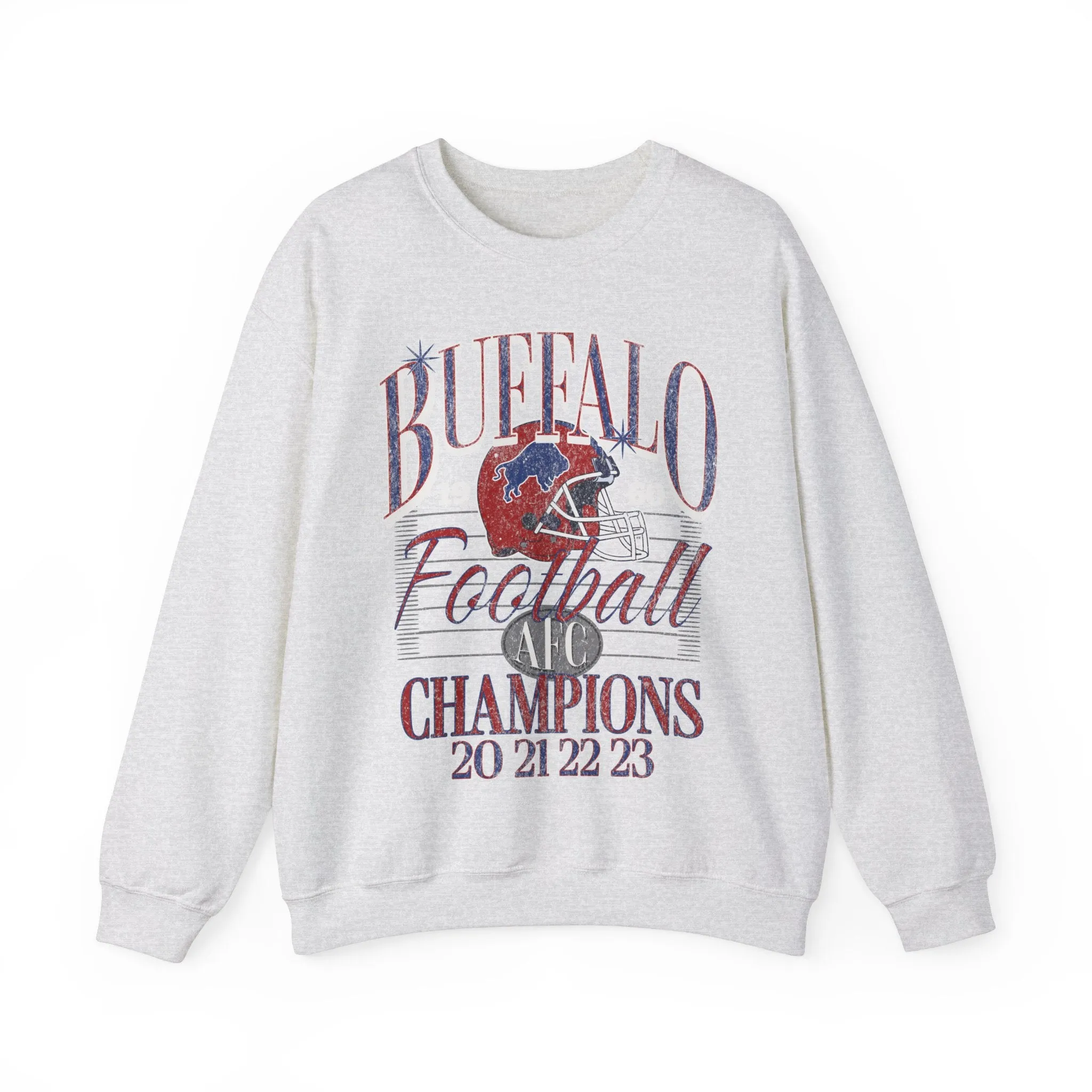 Vintage Inspired 4 in a row AFC East Champs Crewneck Sweatshirt