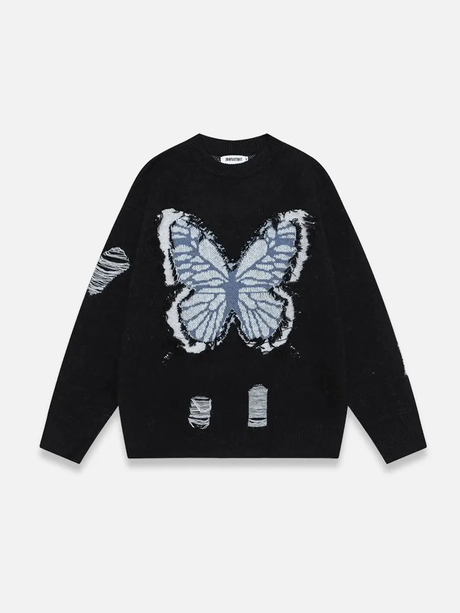 Y2K Butterfly Sweater