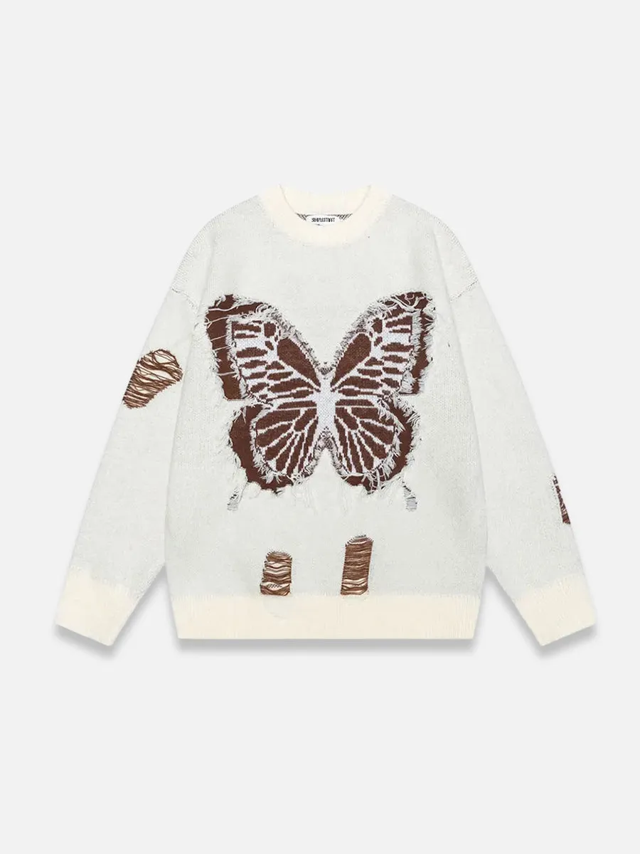 Y2K Butterfly Sweater